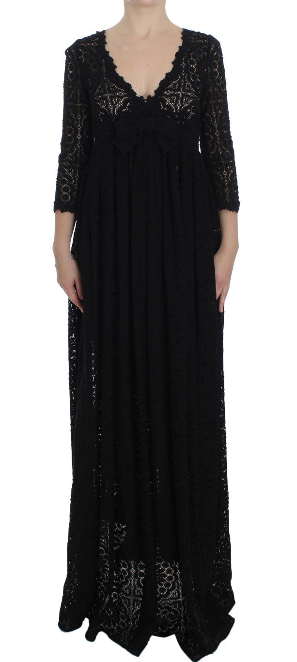 Dolce & Gabbana 95% Cotton dress in black