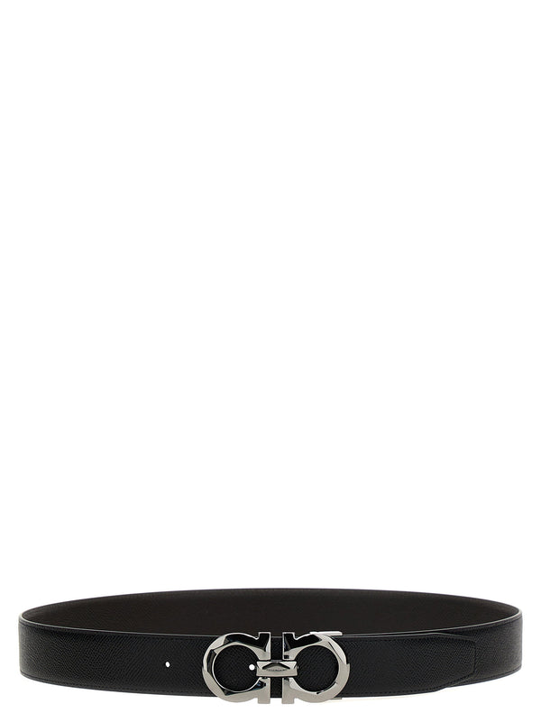 Ferragamo Gancini حزام — أسود