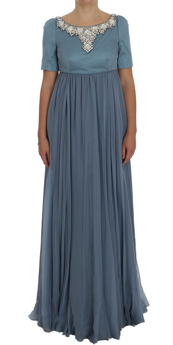 Dolce & Gabbana 100% Silk; Lining: 70% Silk gown in blue