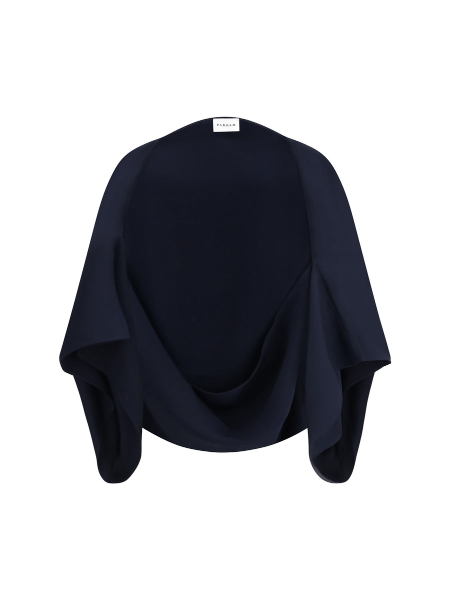 P.A.R.O.S.H. 100% Polyester sweatshirt in navy