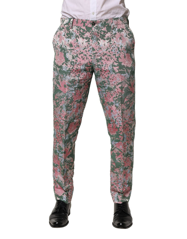Dolce & Gabbana 48% Nylon 33% Cotton 19% Acetate; Lining: 100% Viscose trousers in multicolor