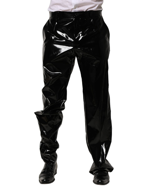 Dolce & Gabbana 86% Nylon trousers in black