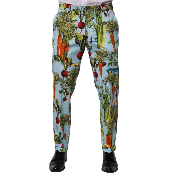 Dolce & Gabbana 97% Cotton trousers in blue
