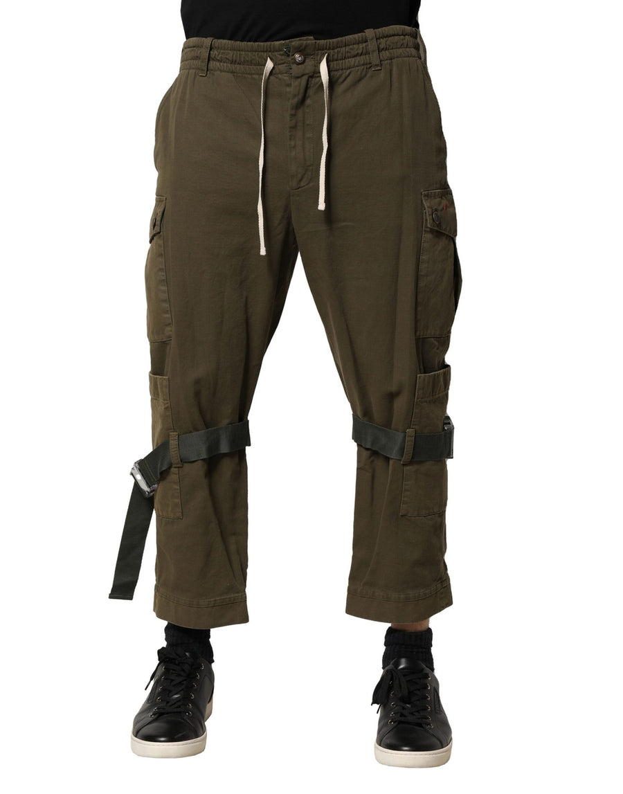 Dolce & Gabbana 99% Cotton cargo pants in brown