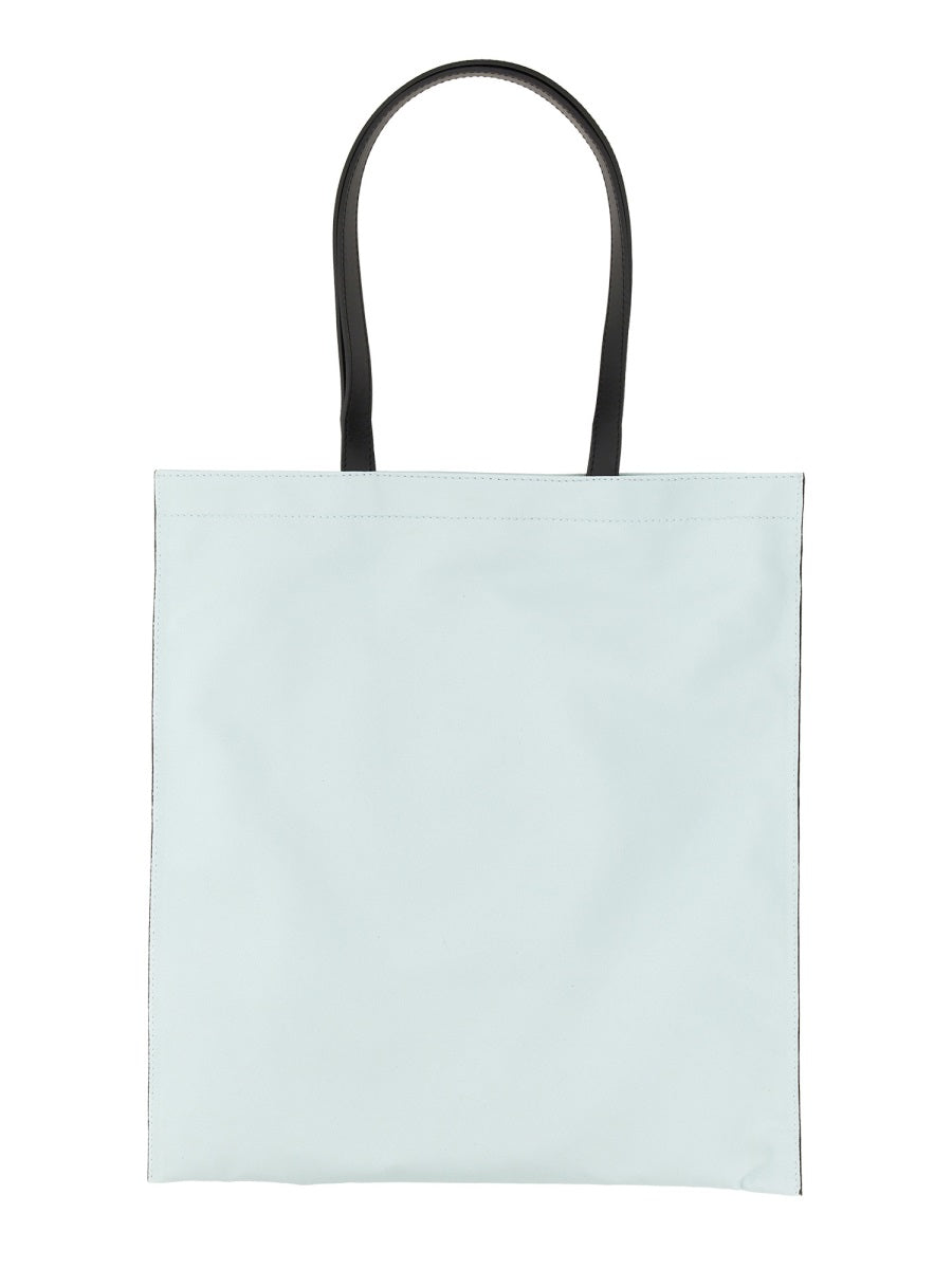 Hawaiian Print Tote Bag Azure Cotton Shoulder