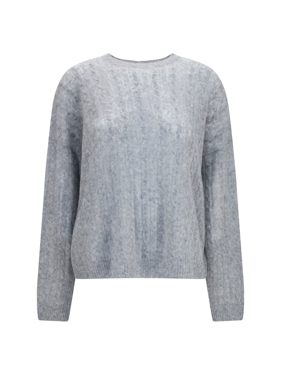 Lisa Yang 77% Kashmir/Capra Hircus; 23% Silk sweater in gray