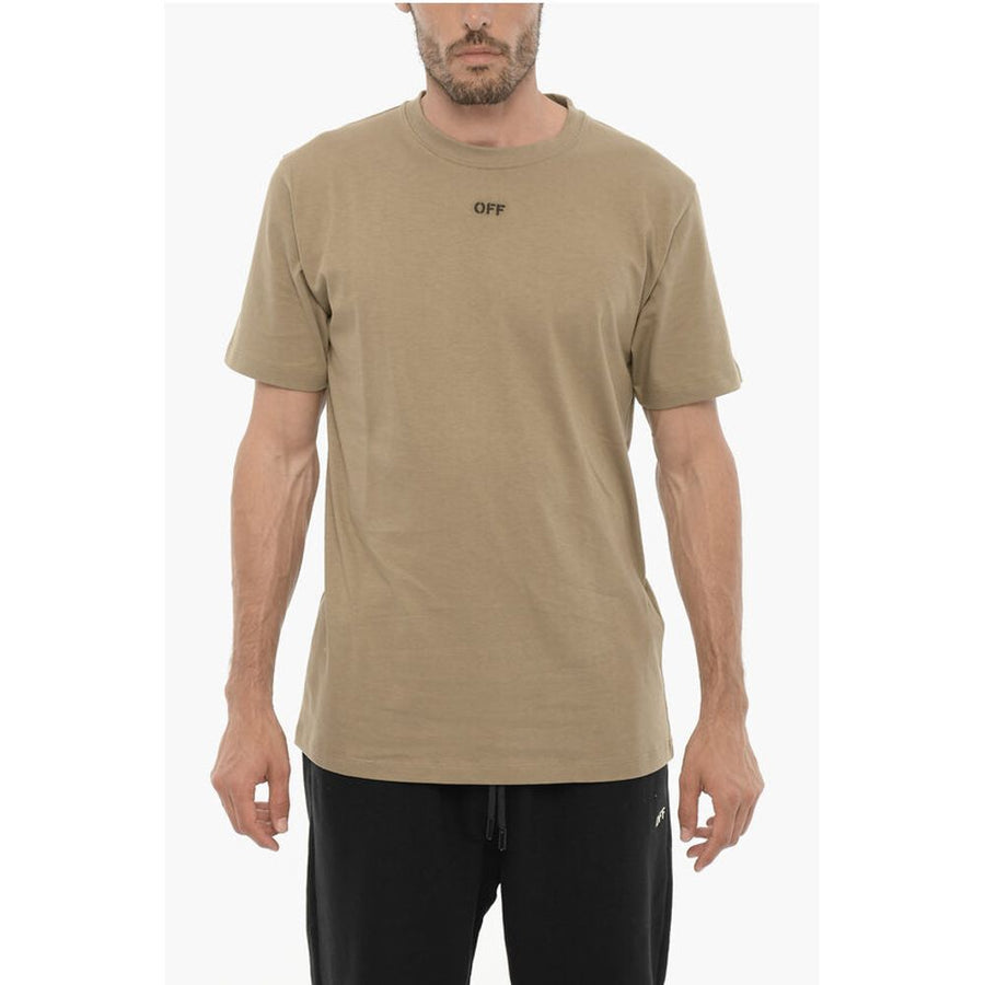Off-White Jersey t-shirt in beige