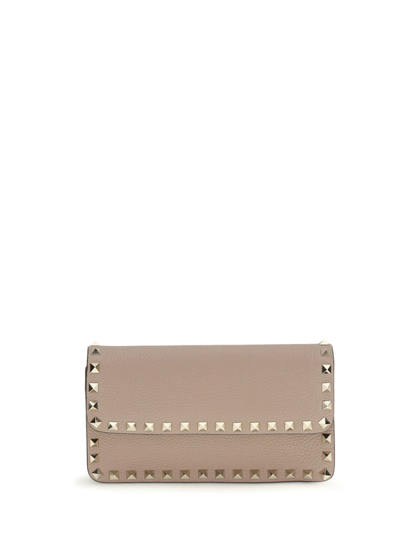 Valentino Garavani 100% Calf Leather Bos Taurus wallet in beige