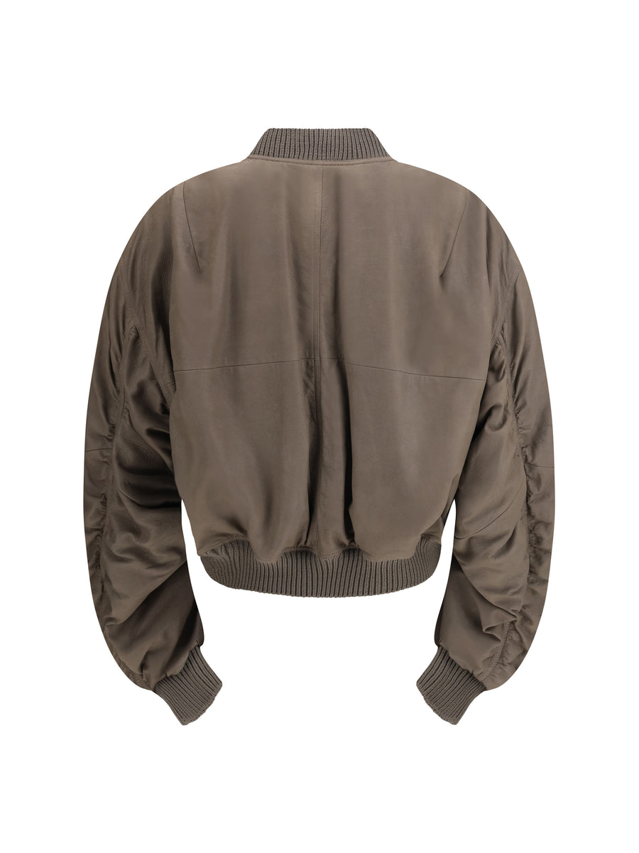 Bomber Jacket Secchia Flight Lambskin Dust