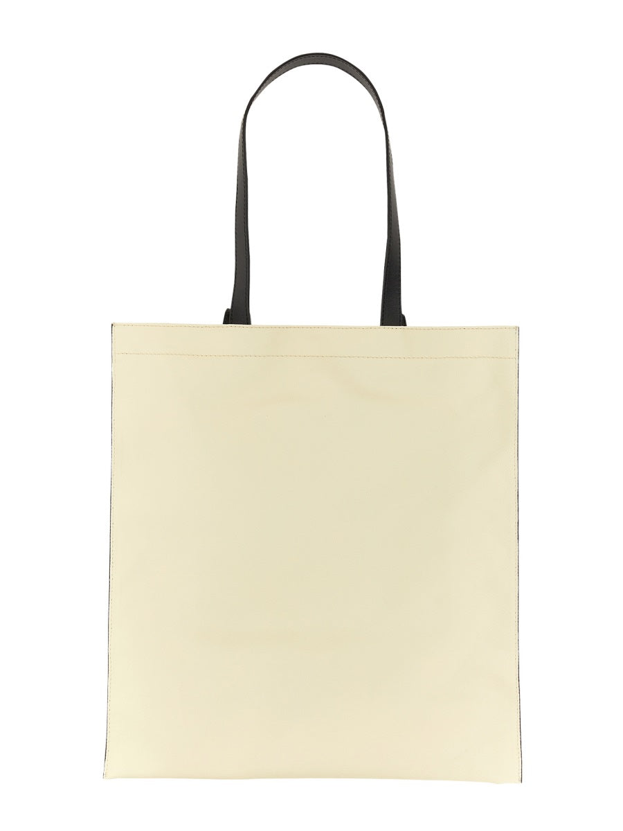 Hawaiian Print Tote Bag Yellow Cotton Shoulder