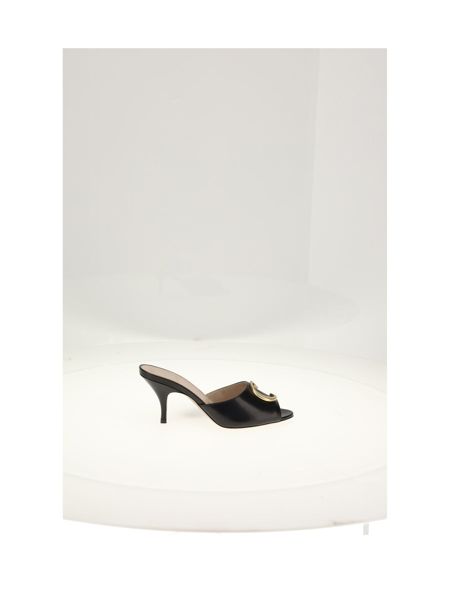 Sandals Black Lambskin Upper