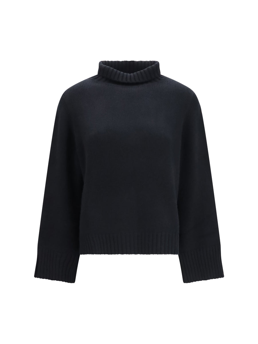 Cashmere Turtleneck Sweater Black (capra Hircus)