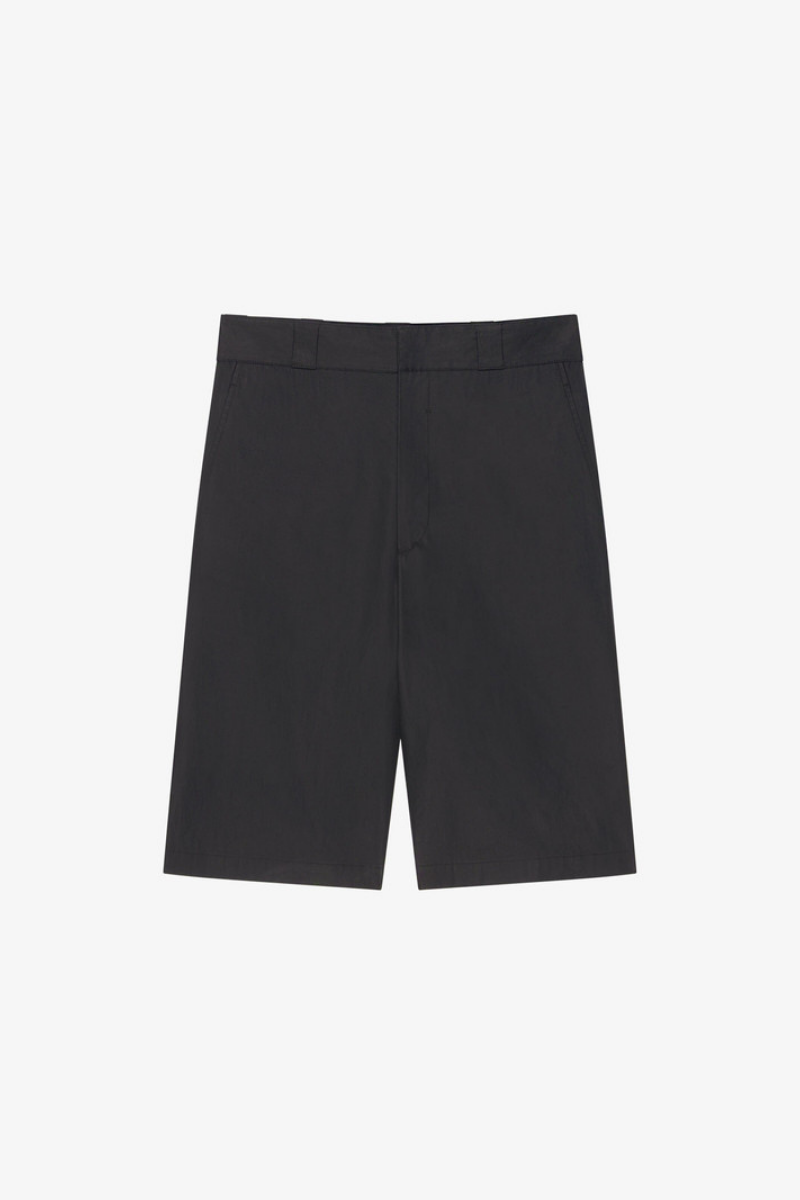 Givenchy Chino Base Shorts With Leg Pocket_black Black