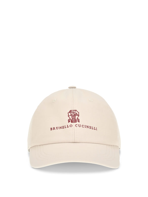 Brunello Cucinelli M252D9850 100% cotton baseball cap in beige