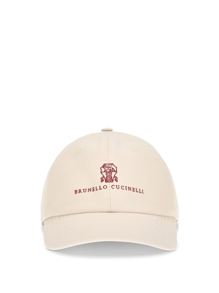 Brunello Cucinelli M252D9850 100% cotton baseball cap in beige