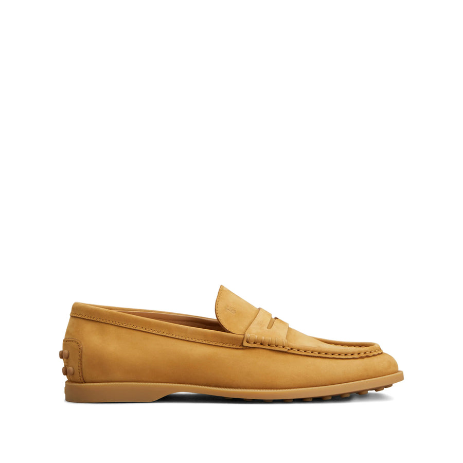 Yellow Rubber Loafers With Pebbles Neutrals Calfskin: 100