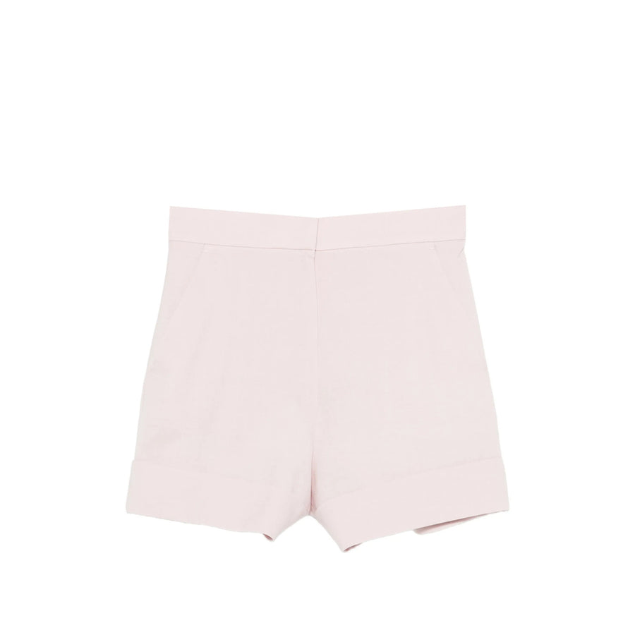 Tailored Shorts Pink Wool Blend Outer: Virgin