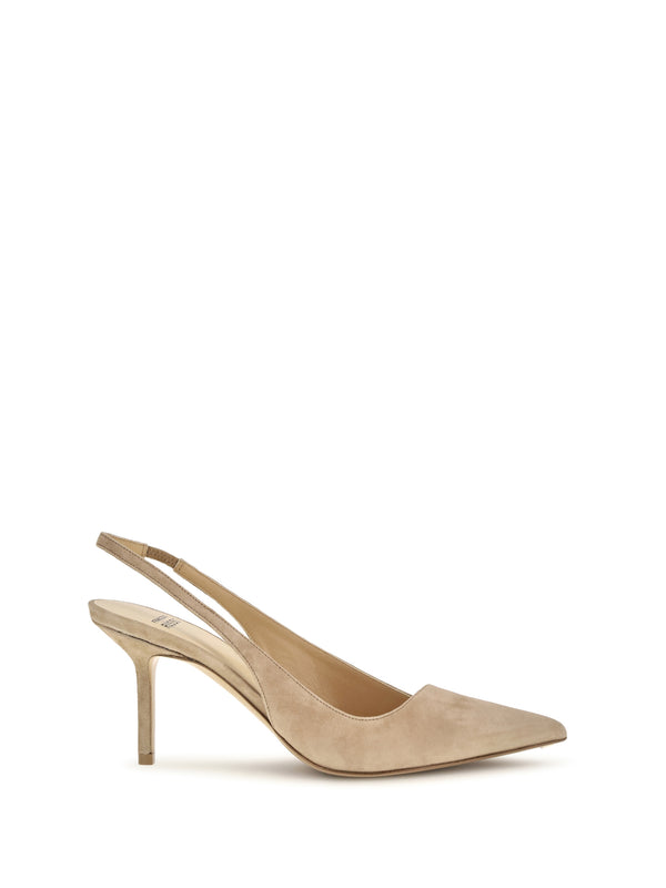 Suede Slingback Pumps Cest