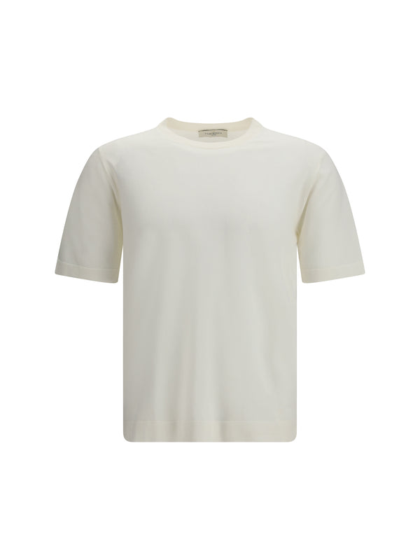 Piacenza Cashmere 100% Cotton t-shirt in white