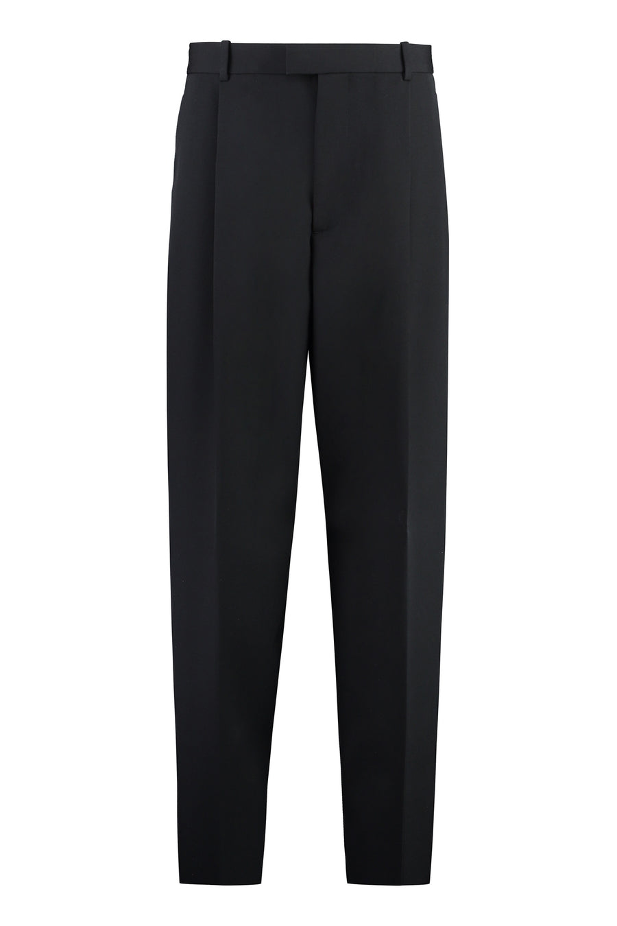 Wool Tailored Trousers Black Wool; Cotton Trouser Suits