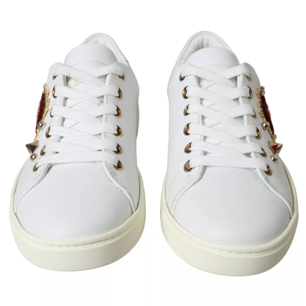 Dolce & Gabbana 100% Calf Leather sneaker in white