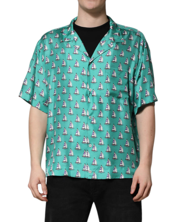 Dolce & Gabbana 100% Silk shirt in green