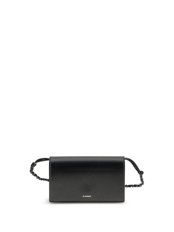 Jil Sander 100% calf leather wallet in black