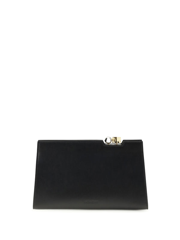 Jacquemus 100% Calf Leather Bos Taurus shoulder bag in black