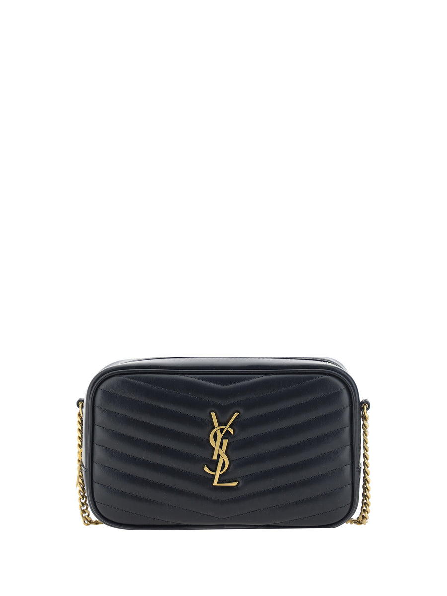 Saint Laurent 100% Calf Leather Bos Taurus shoulder bag in black