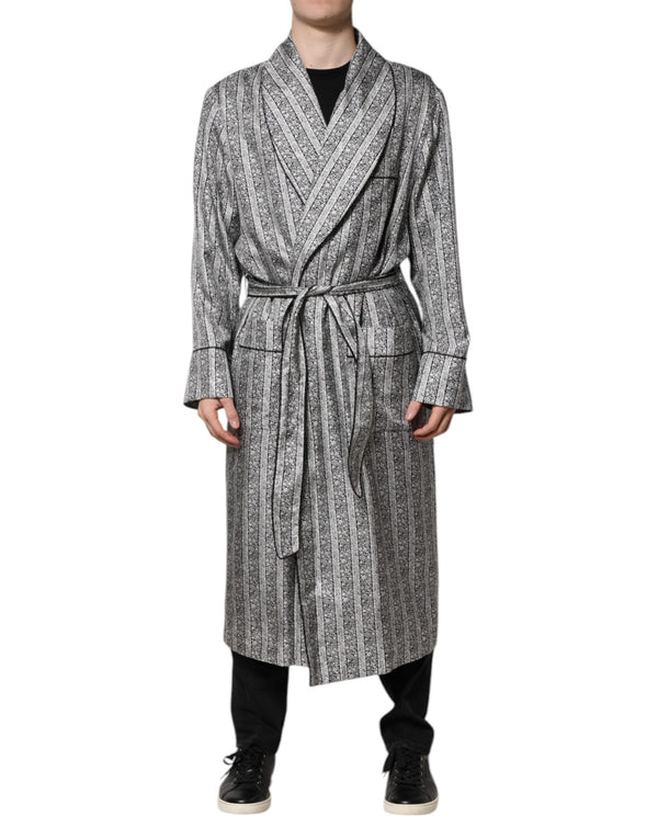 Dolce & Gabbana 100% Silk coat in gray