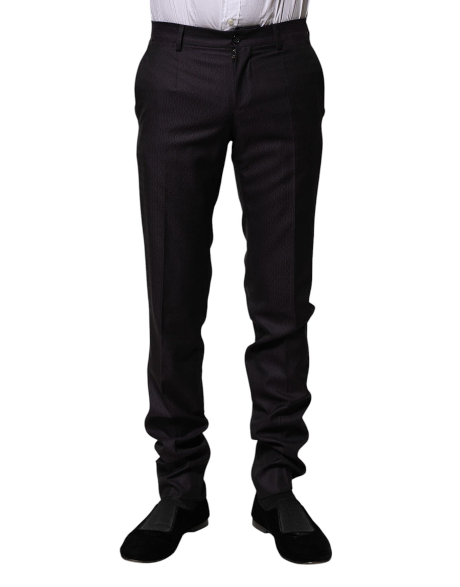 Dolce & Gabbana 85% Virgin Wool trousers in black