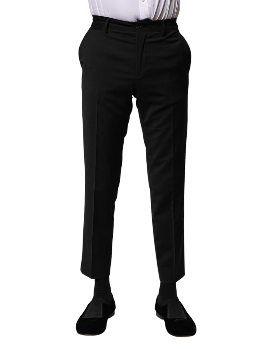 Dolce & Gabbana 100% Virgin Wool; Lining: 90% Viscose trousers in black