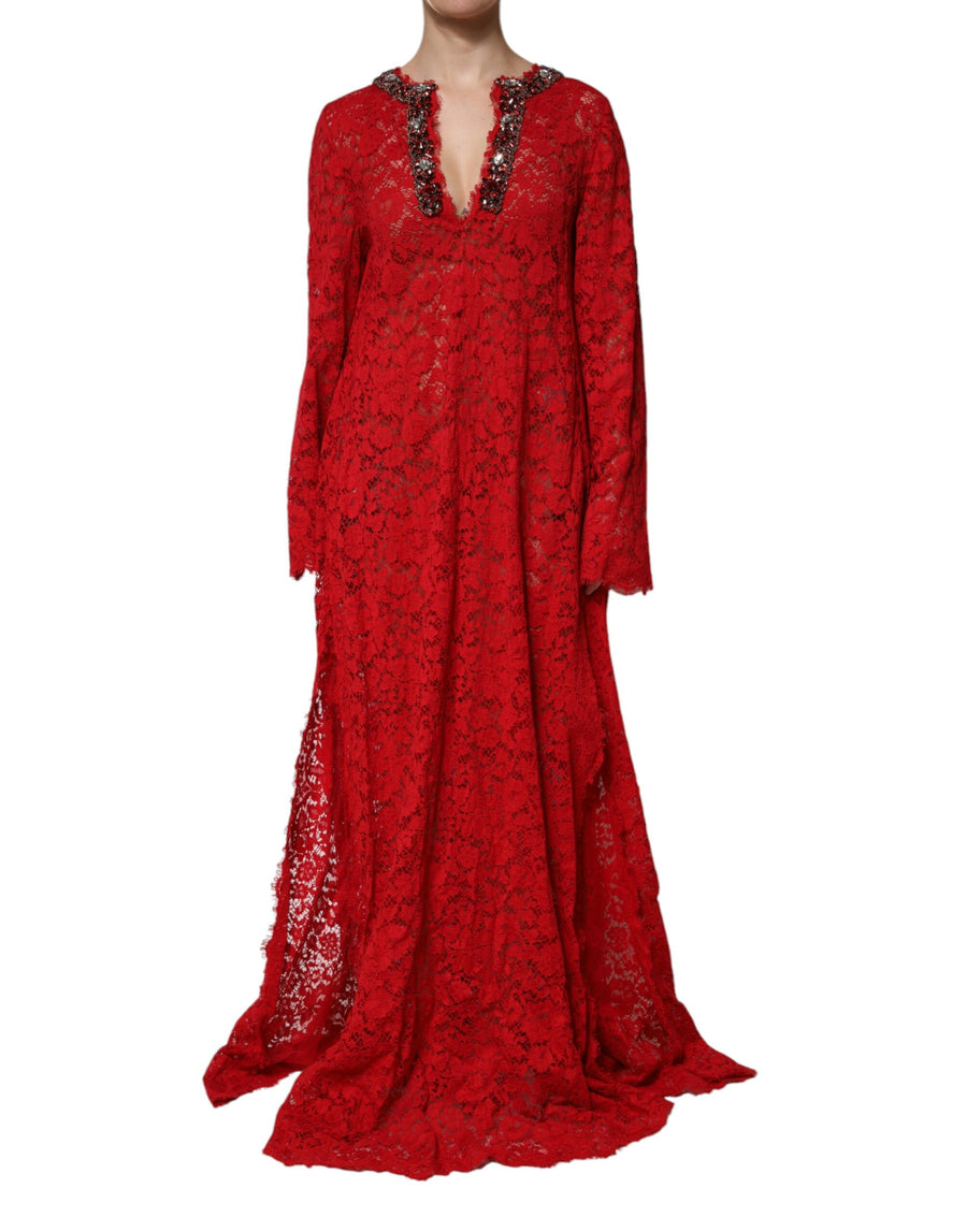 Dolce & Gabbana 40% Cotton dress in red