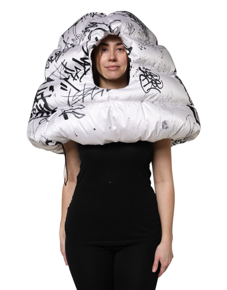 Dolce & Gabbana JKT41457 100% Polyester bucket hat in white