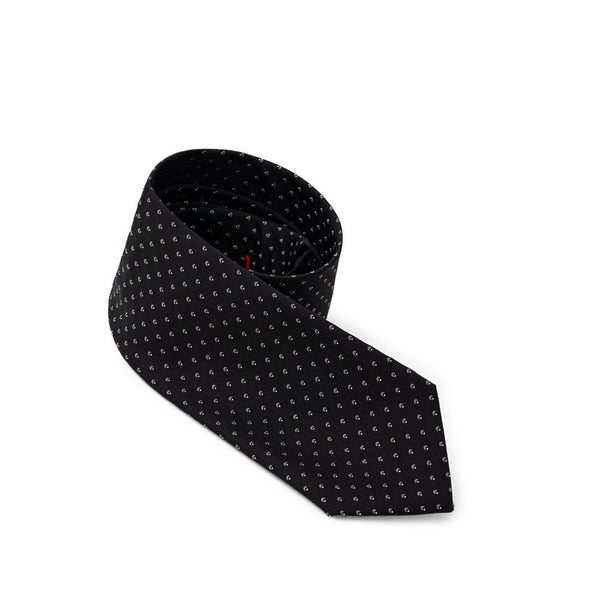 Jil Sander 100% Silk necktie in black