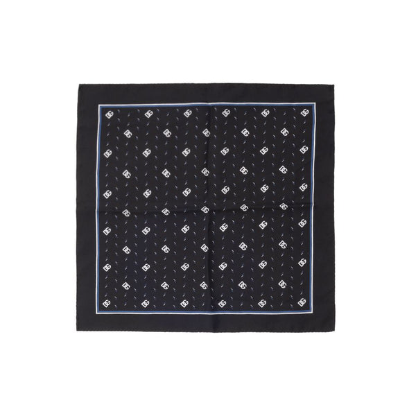 Dolce & Gabbana Silk twill pocket square in black