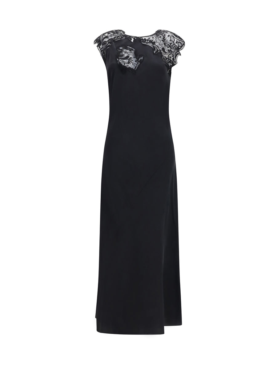 Ferragamo 100% Silk dress in black