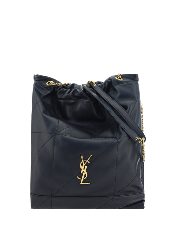 Saint Laurent 100% lamb leather shoulder bag in black