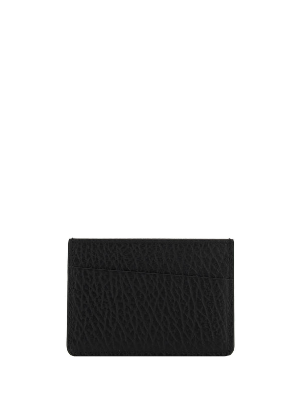 Maison Margiela 100% Calf Leather Bos Taurus card case in black