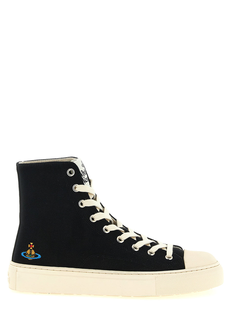 Vivienne Westwood Plimsoll High-Top Sneaker — Black