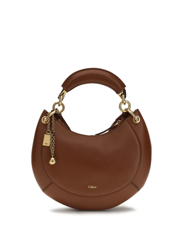 Chloé 100% Calf Leather Bos Taurus shoulder bag in brown