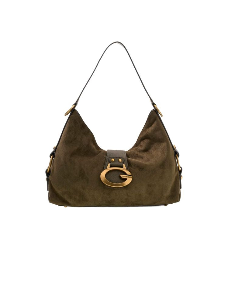 Guess Shoulder Bag Olive Polyester / Shoulder-bags