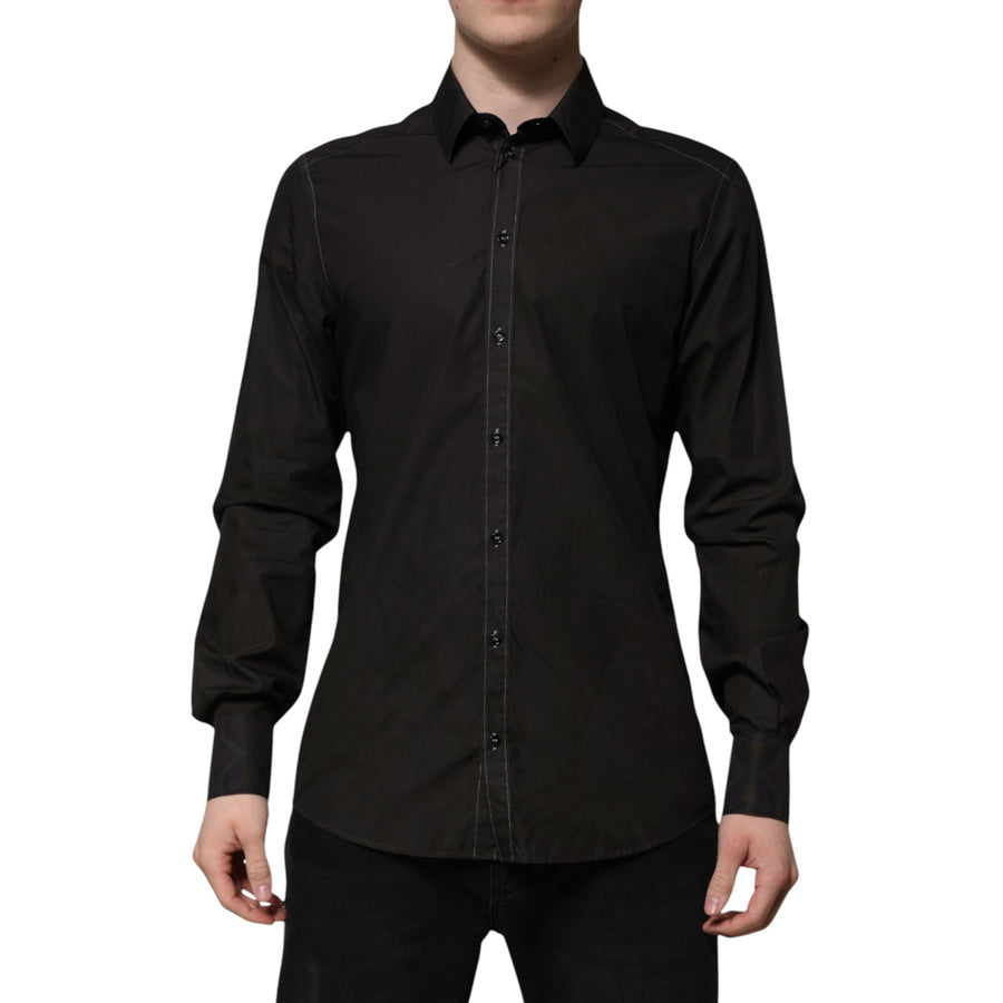 Dolce & Gabbana 100% Cotton dress shirt in black