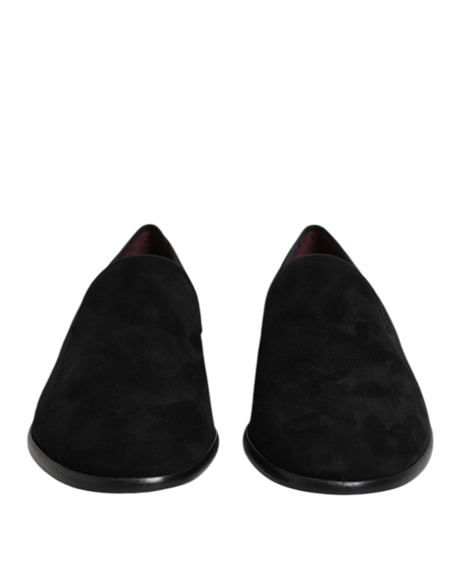 Dolce & Gabbana 100% Goat Leather Suede loafer in black