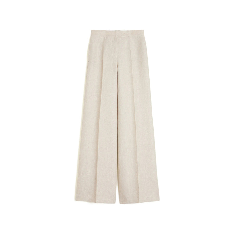 Wide Leg Linen Trousers Neutrals