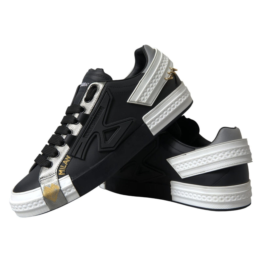 Dolce & Gabbana 100% Calfskin Leather sneaker in black