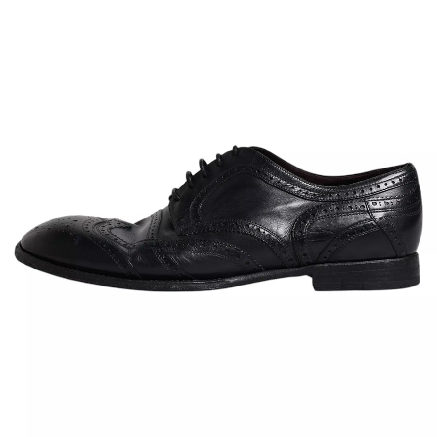 Dolce & Gabbana 100% Calfskin Leather derby in black