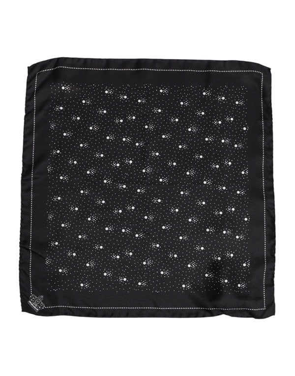 Dolce & Gabbana 100% Silk scarf in black