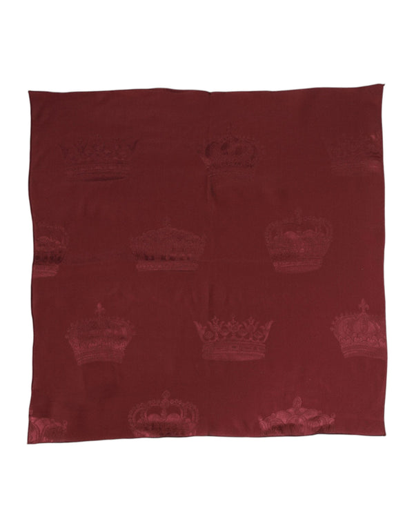 Dolce & Gabbana 100% Silk scarf in maroon