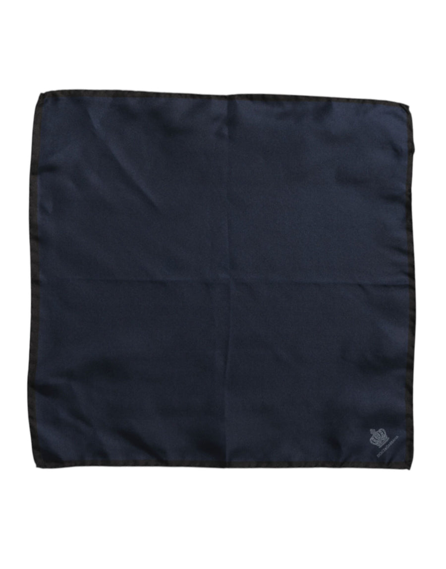 Dolce & Gabbana 100% Silk scarf in navy